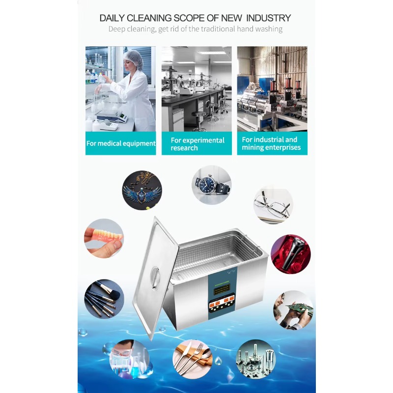 منظف بالموجات فوق الصوتية متعد - مراجعة Ultrasonic Cleaner With Drain Valve Valve وسعره