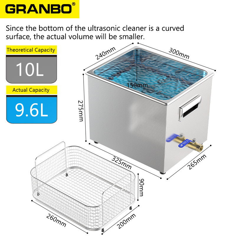 منظف بالموجات فوق الصوتية سعة  - مراجعة Ultrasonic Cleaning Machine 10L Digital وسعره