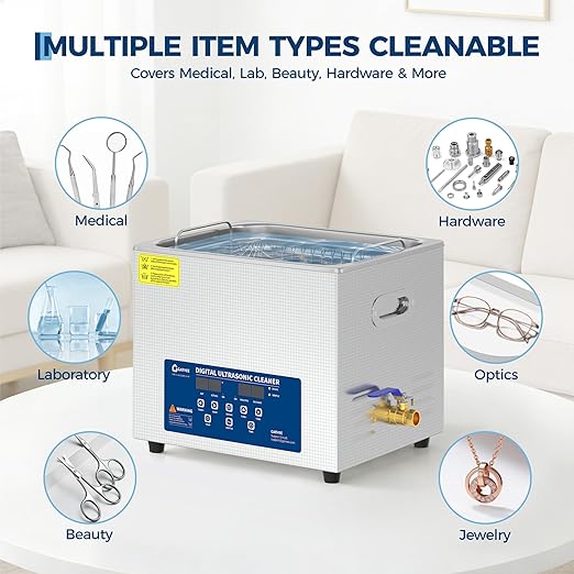 جهاز تنظيف بالموجات فوق الصوتي - مراجعة Industrial Ultrasonic Cleaner 30L Heater وسعره