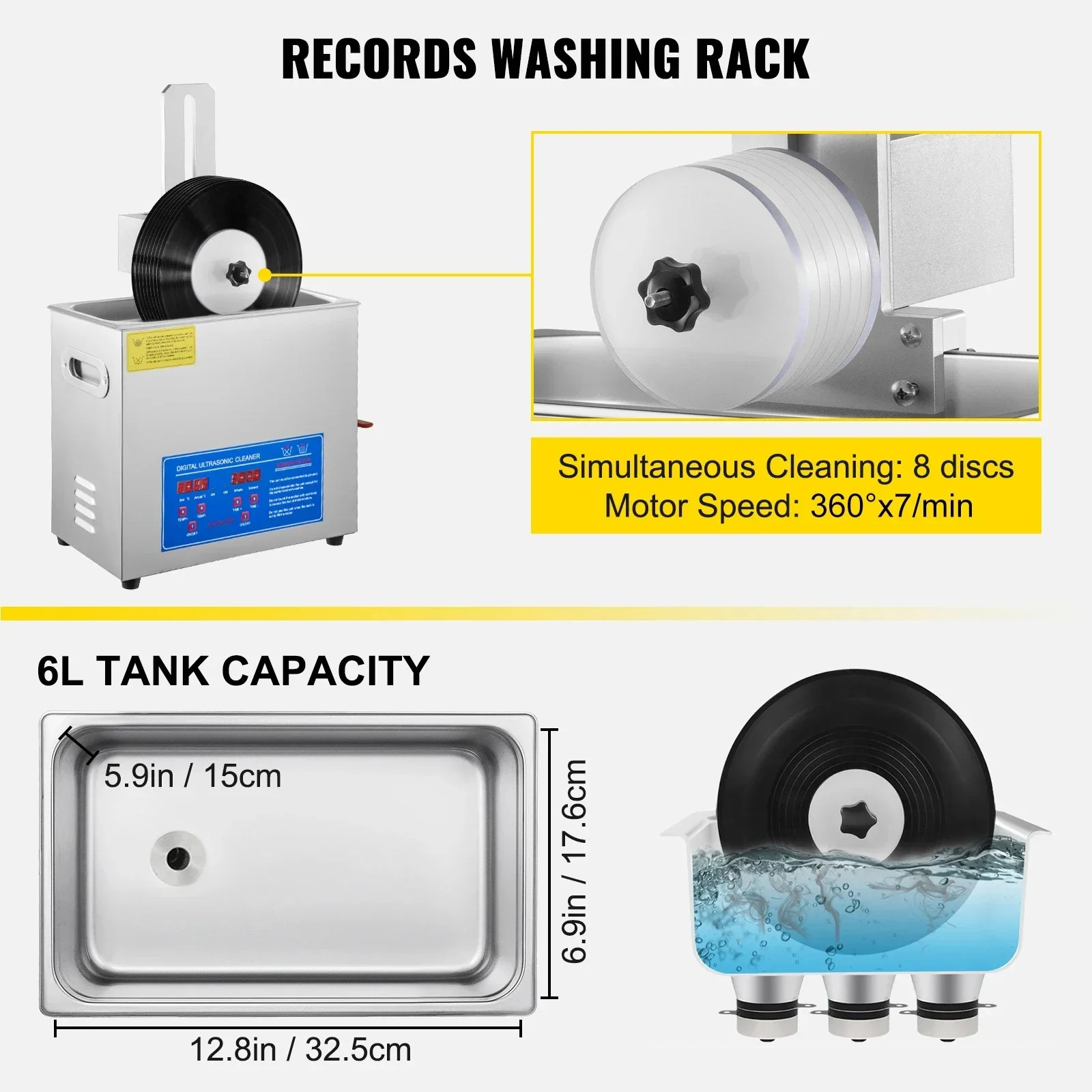 جهاز تنظيف الأجزاء بالموجات فو - مراجعة Industrial Ultrasonic Cleaner 30L Heater وسعره
